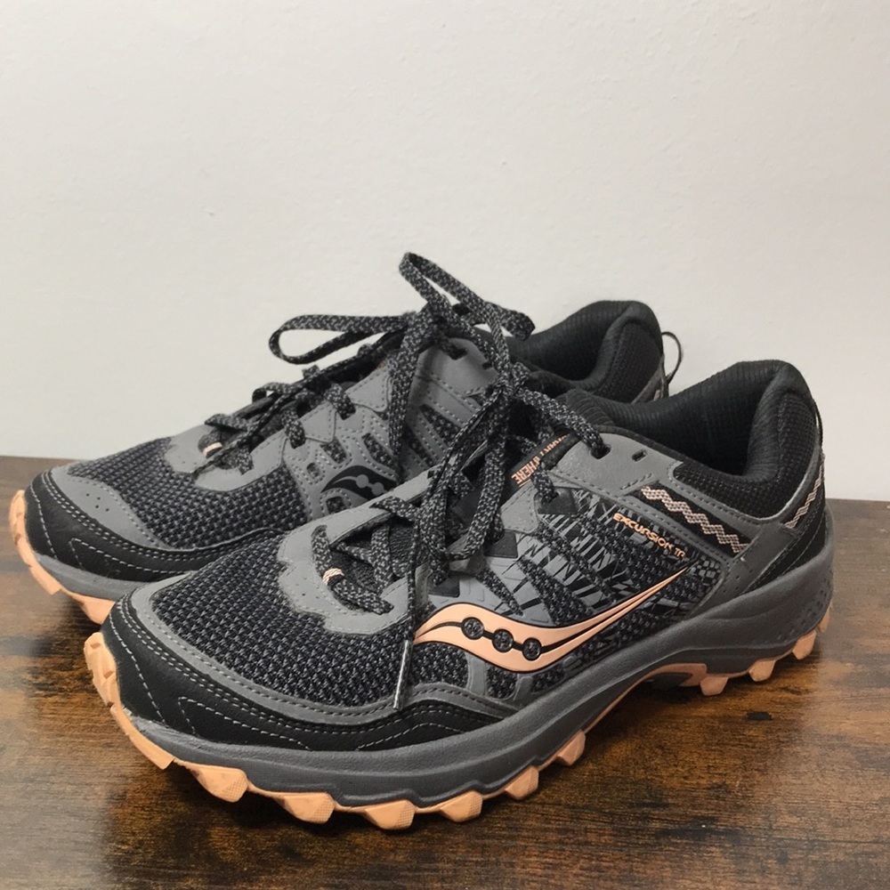 Saucony Excursion Trail 12 Womens Ourdoor Running Sneakers Size 9 - Picture 4 of 13